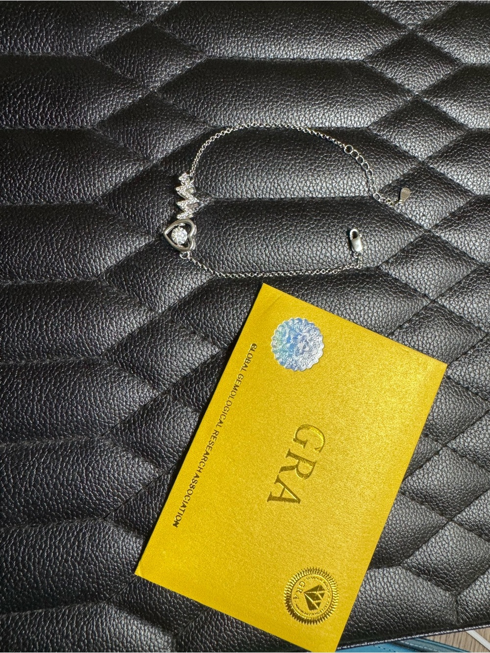 Silver Heart and Heartbeat Bracelet - Silver